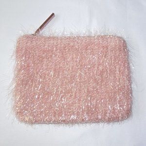 MAC Holiday Pink Tinsel Small Cosmetic Zip Pouch